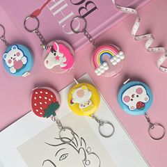 Creative cartoon retractable mini measuring tape circular portable dressmaker's tape measure 1.5-meter scale ruler