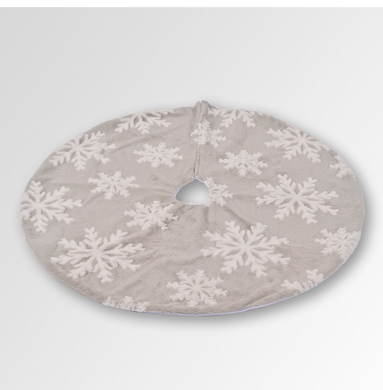 Wholesale Jacquard Snowflake Tree Skirt Christmas Decoration Nihaojewelry display picture 3