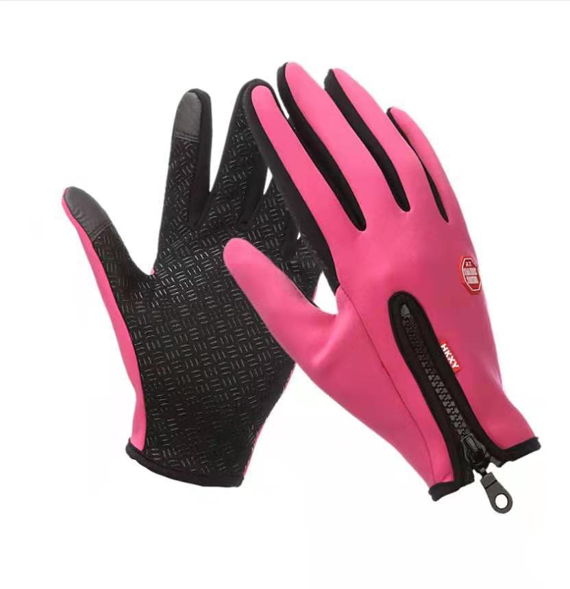Waterproof, windproof, and slip-resistant ski zippered gloves