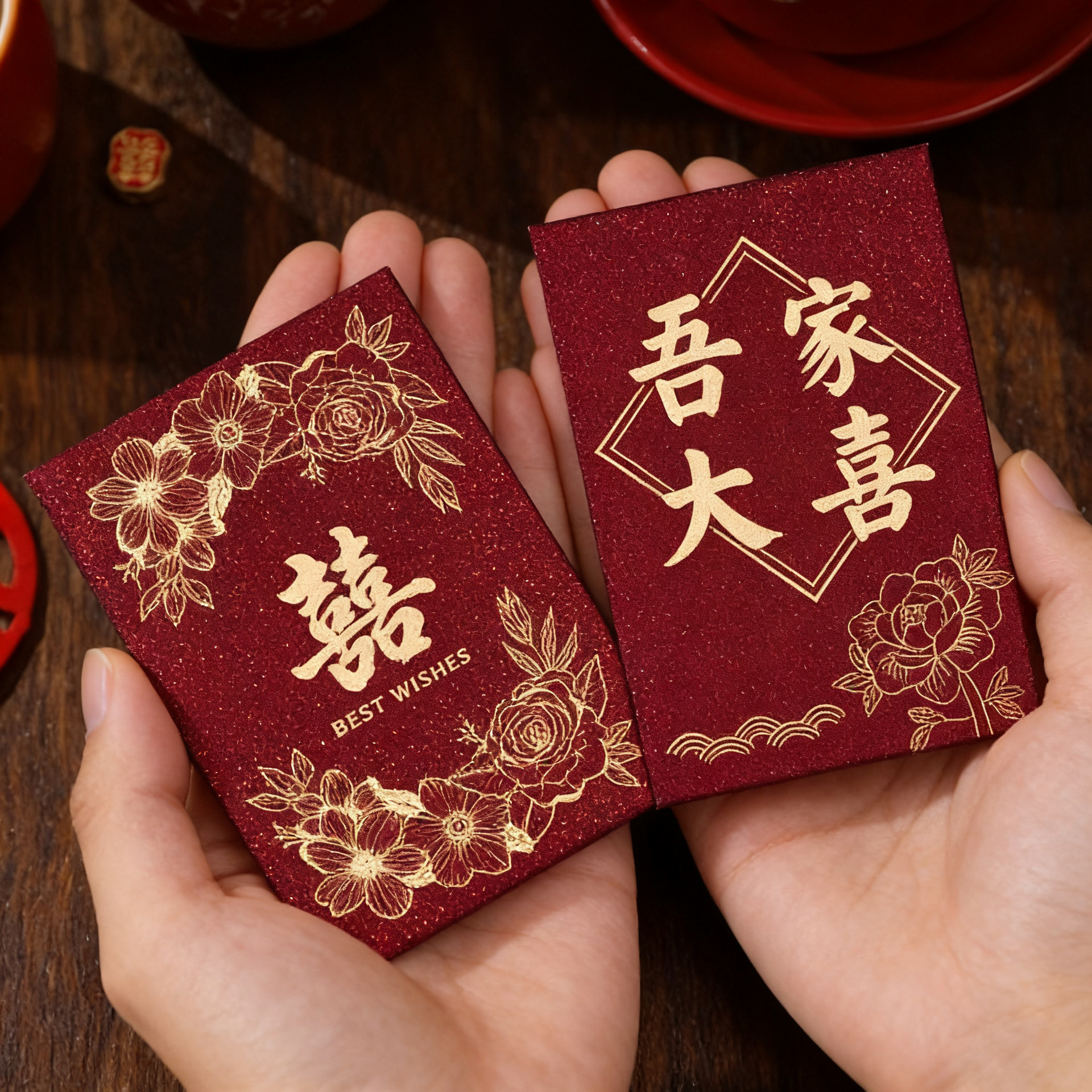 2026 New Red Envelope Wedding Door-Blocking Small Red Envelope Special Red Envelope Bag Wedding Universal Red Envelope High-End Feel