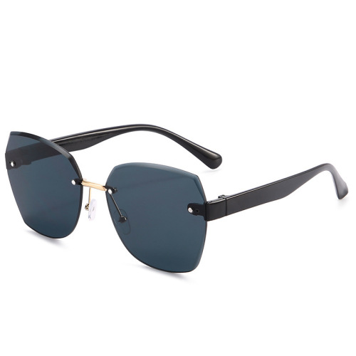 New Fashion Rimless Sunglasses for Women and Men, Trendy UV Protection Aviator Sunglasses, Wholesale Ocean Style Sunshades