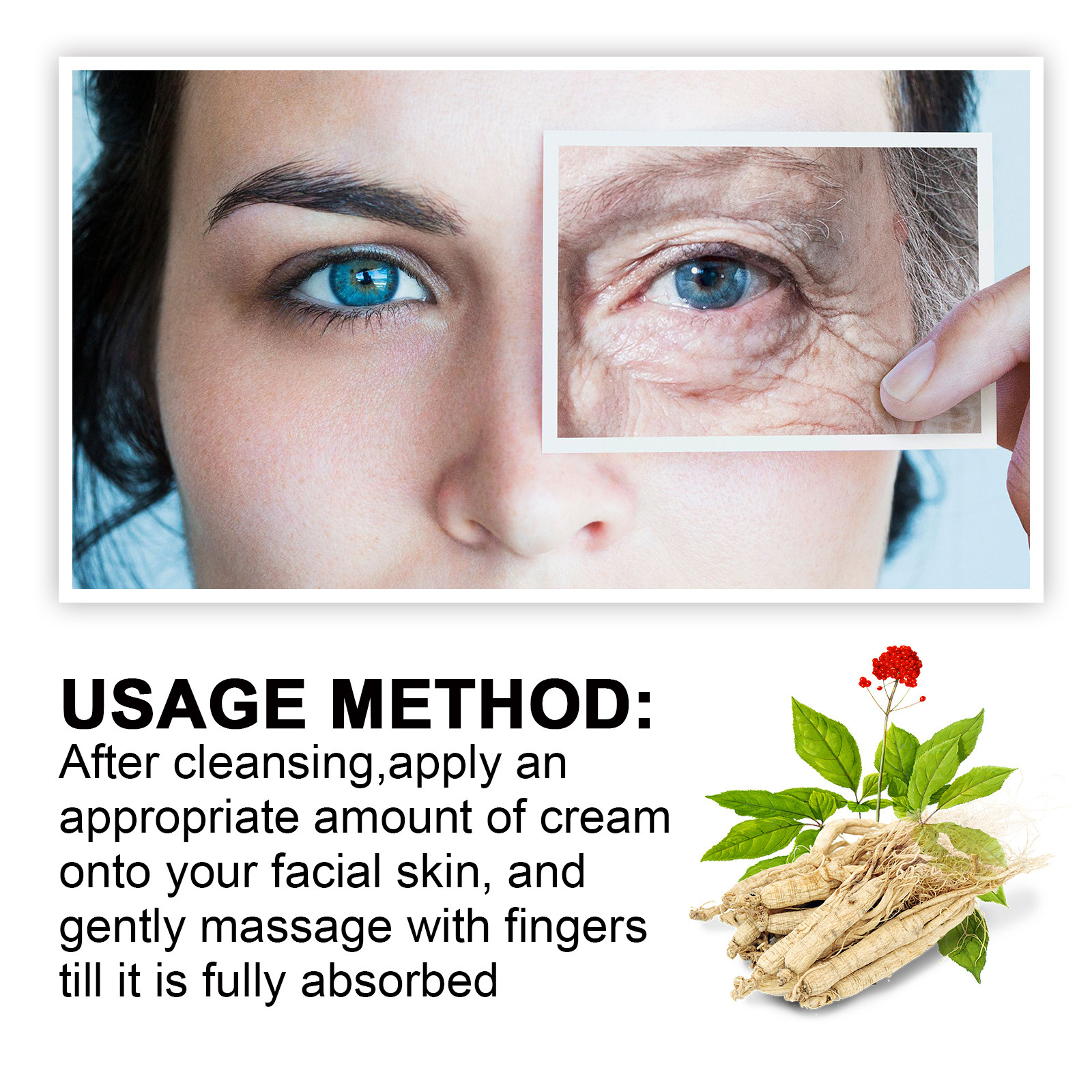 Krém na spevnenie vrások Zosvetľuje jemné línie podporuje spevnenie pokožky hydratuje a krém na tvár proti vráskam proti starnutiu zlepšuje drsnosť_voghion.com