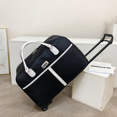 Trolley bag, men's and women's travel handbag, large-capacity luggage bag, boarding bag, foldable short-distance travel bag