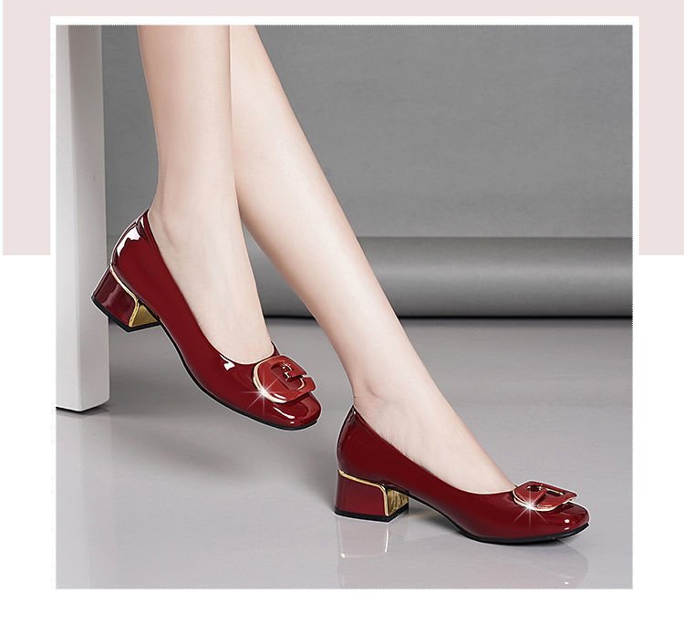 Vielseitige Damen Lackschuhe Mit Bequemem Blockabsatz_voghion.com