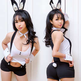 静春情趣内衣 制服诱惑性感背带兔子装 游戏COS角色扮演舞台服