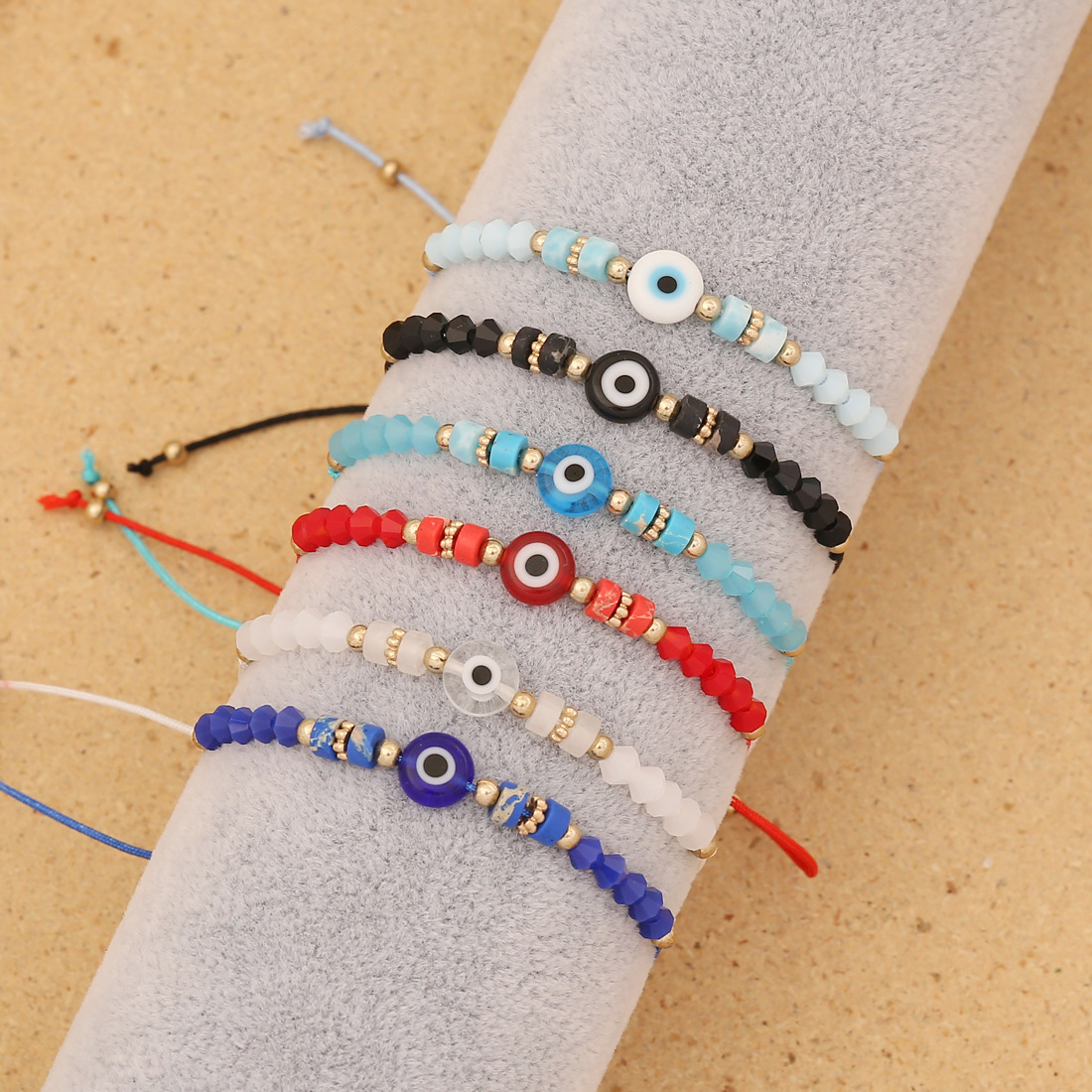 1 Piece Bohemian Eye Artificial Crystal Enamel Womenu0027S Bracelets