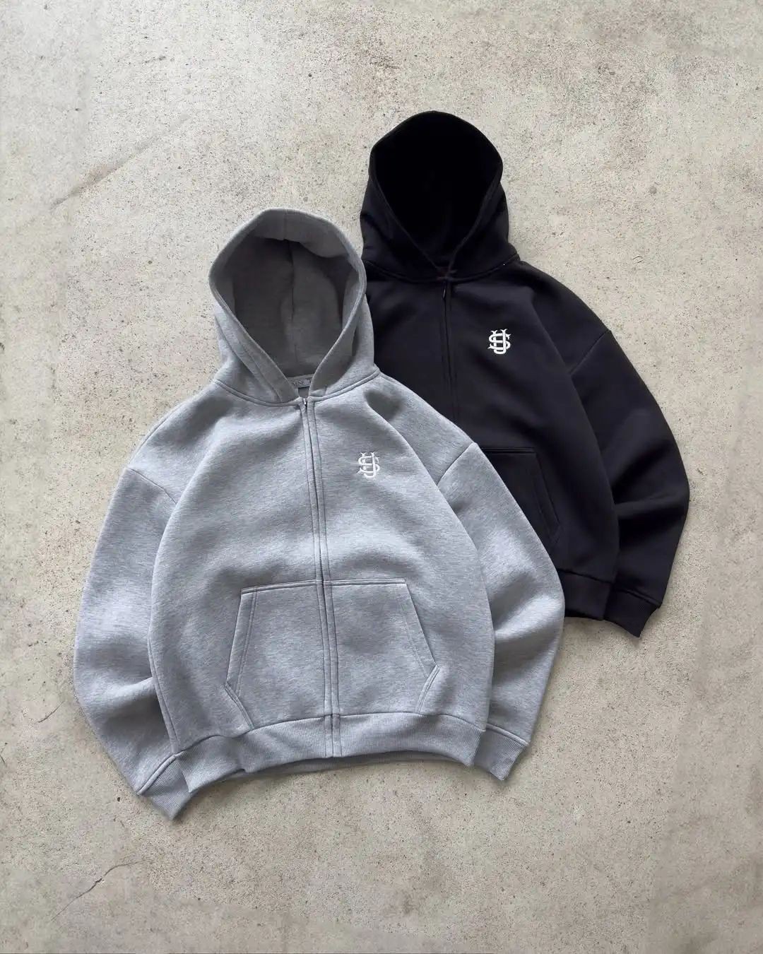Casual Embroidered Zipper Sweatpants High Street Hip Hop Rap Style Men's And Women's Long Pants Street Fashion_ecoleips.com