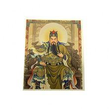 唐卡画芯道家佛家太上老君九尾狐布画心提供图片可做