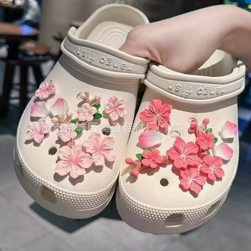 SZ-154 핑크장미 벚꽃세트 (신발버클로 직접사용가능)