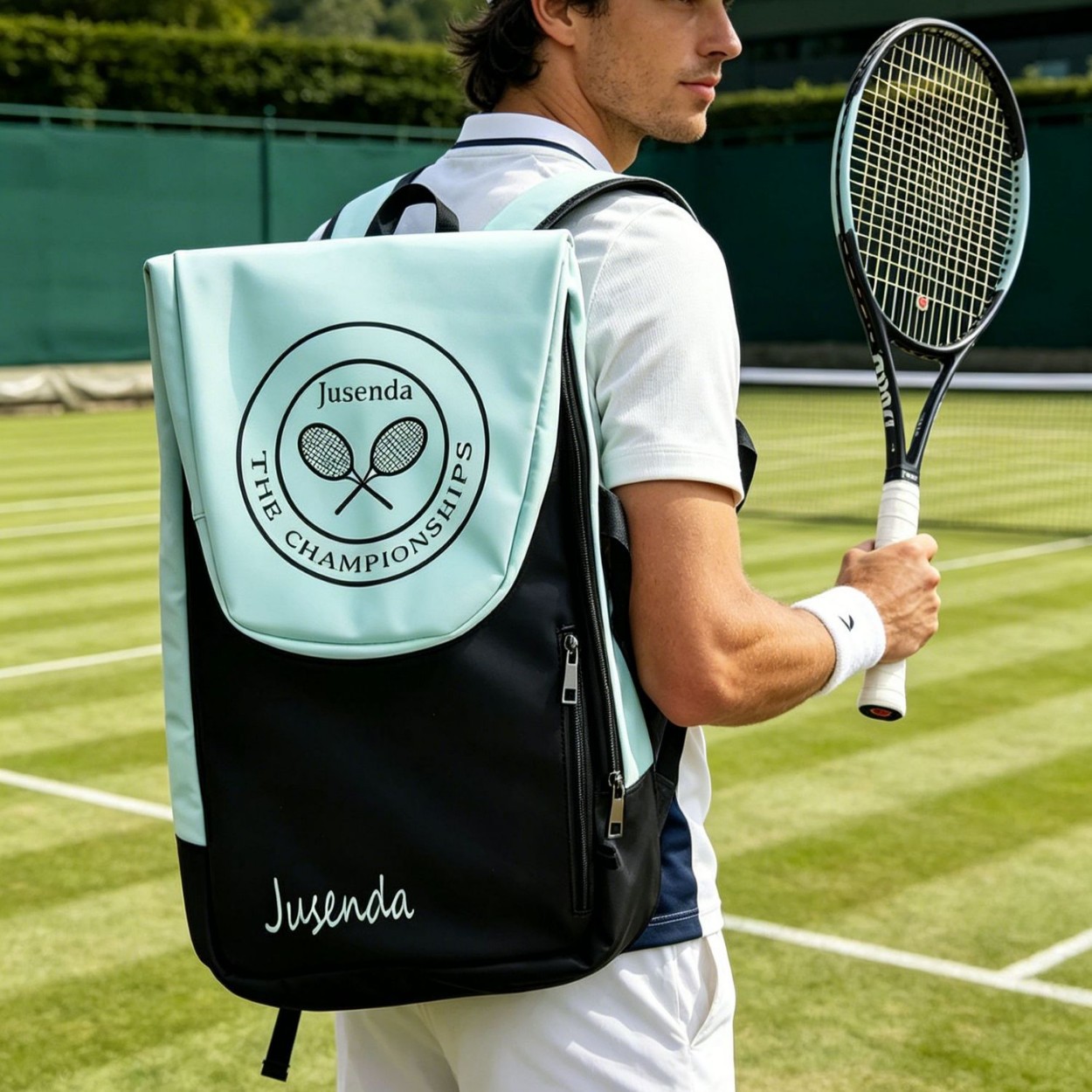 Cross-Border Customized Tennis Bag, Foldable New Multi-Functional Backpack, Outdoor Waterproof Badminton Bag, Sports Backpack
