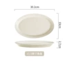 Fish plate-milk white