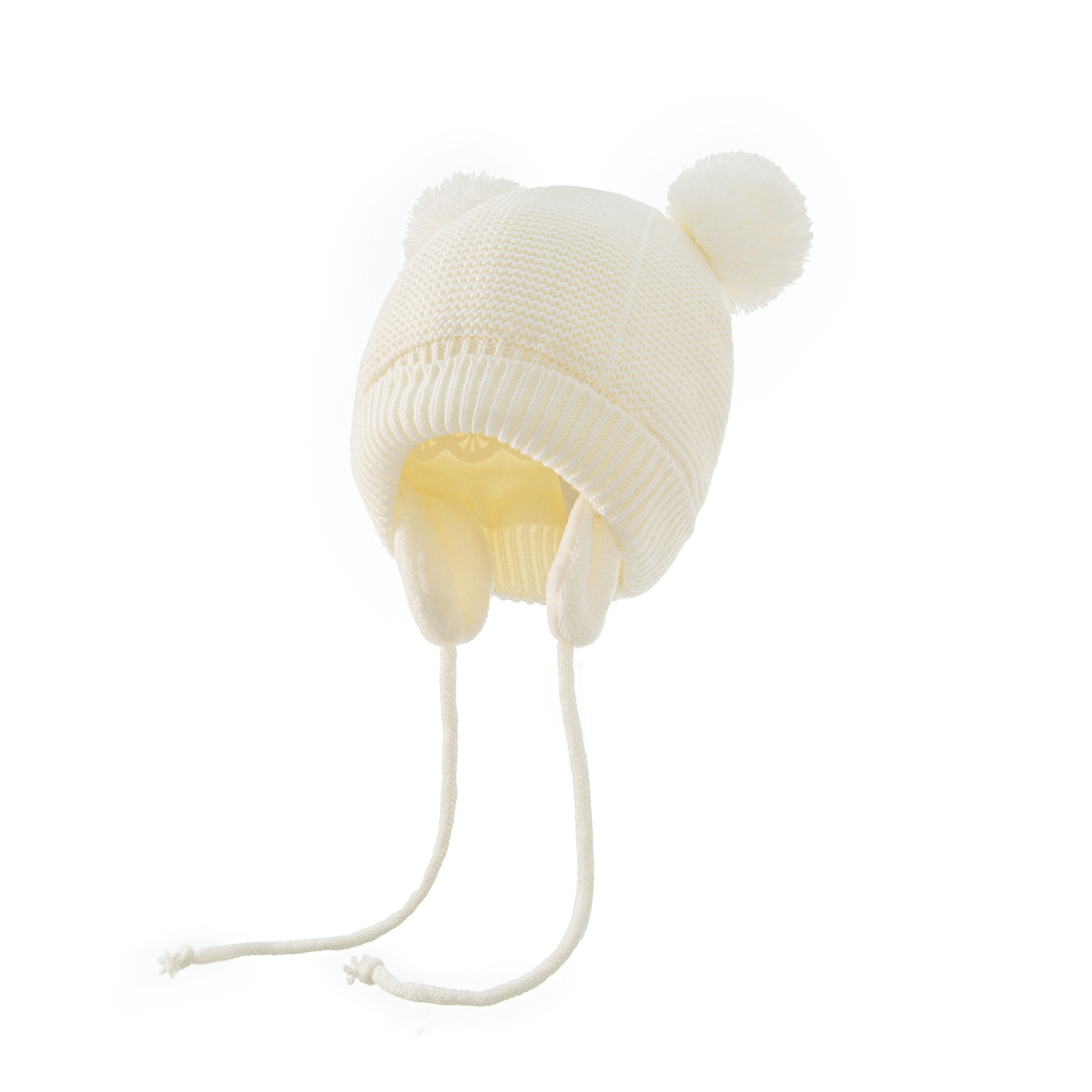 Pom Poms Design Cute, Basic Style Children Unisex Cute Basic Solid Color Pom Poms Wool Cap