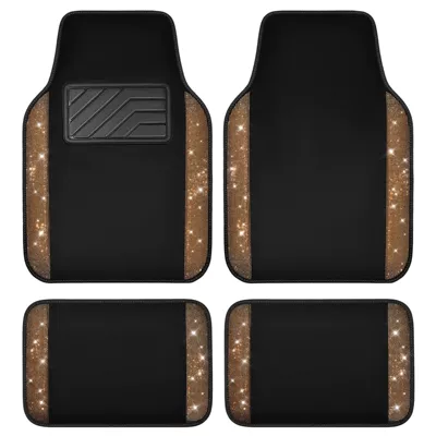 Pvc Waterproof and Dirt-Resistant 4-Piece — Universal Foot Pad - orange