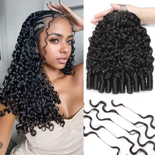 羽毛发真人发接发缅甸曲crochet human hair extensions许昌假发