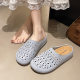 Vintage Thick Bottom Baotou Slippers Women's Summer Outer Wear 2025 New Arrival Skirt Non-slip Birkenan Half Slippers