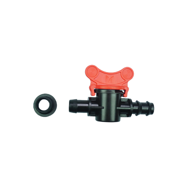 Material nuevo 16PE tubo válvula de derivación puerta con junta de goma tipo T interruptor de enchufe tubo PVCPE perforado 16mm