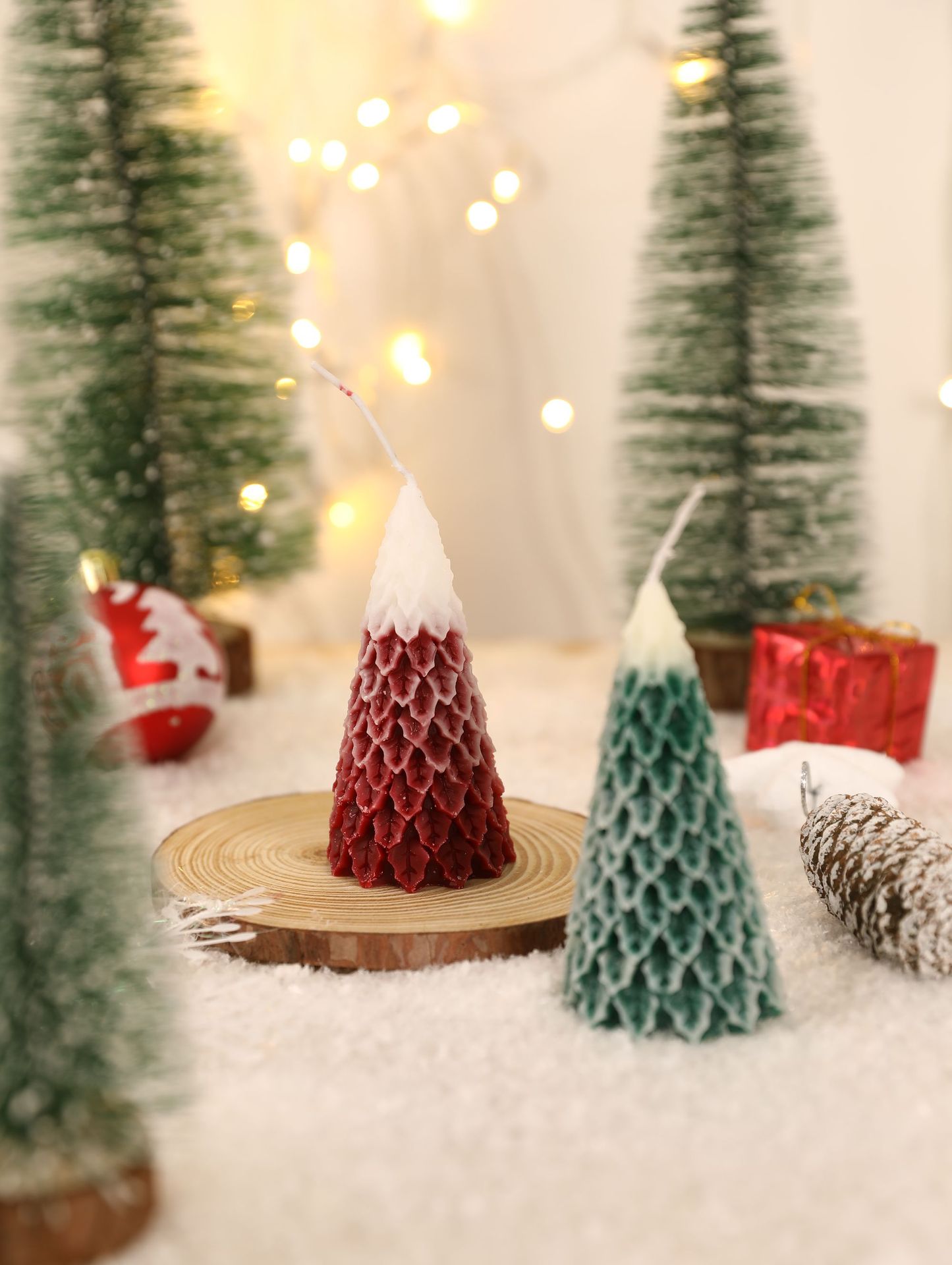 Transfronteriza Navidad vino rojo aromaterapia vela colección árbol de Navidad accesorios de tiro atmósfera decoración aromaterapia al por mayor