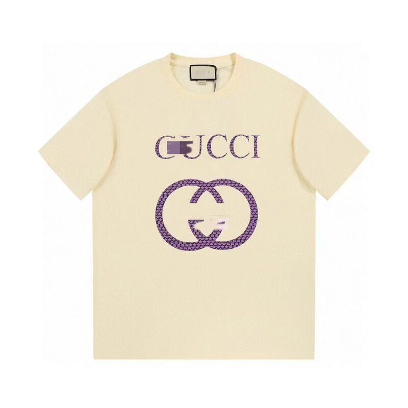 G's ヨーロッパ版半袖夏トレンドブランド古家プリントTシャツレタートップトレンドルーズ半袖TシャツカップルT|undefined