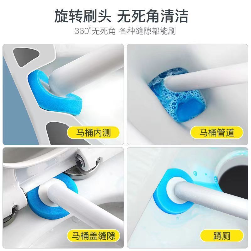 意ココア使い捨てトイレブラシ軽贅沢タイプ死角なし交換ヘッド壁掛け式トイレ家庭用トイレブラシヘッド|undefined