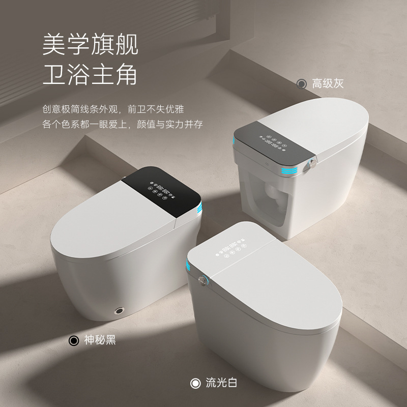 Smart Ceramic Toilet Household Small Apartment Bathroom Toilet Simple All-In-One Siphon Toilet Wholesale