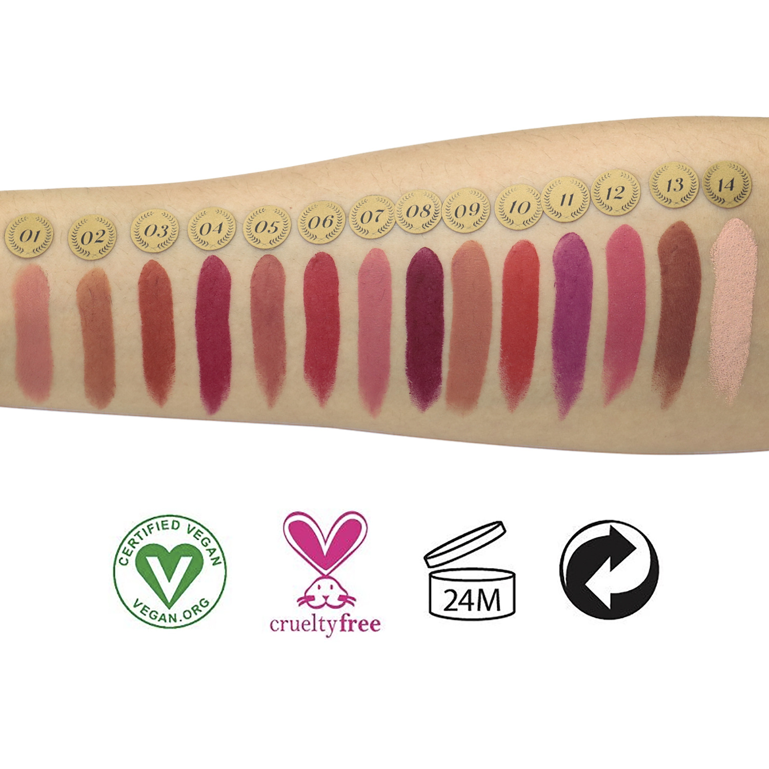 Rouge à lèvres mat velours neutre et libre_voghion.com