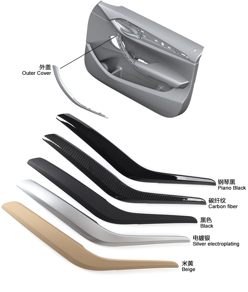 Suitable for 10-16 Bmw X1 Inner Handle E84 Inner Handle Car Door Handle Door Armrest Auto Parts
