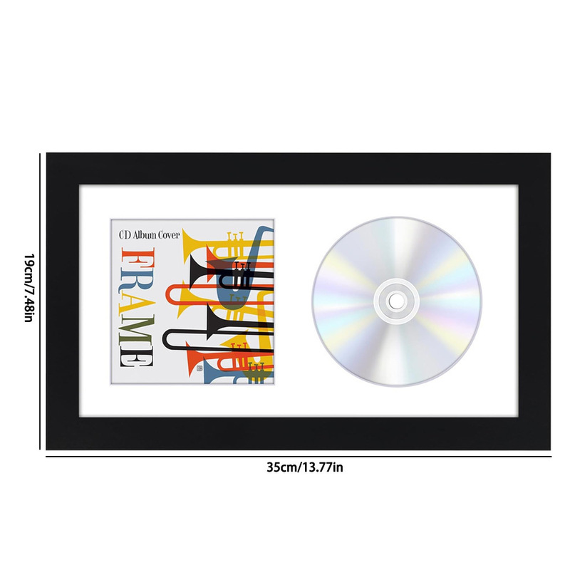 Cd Photo Frame Cross-Border Amazon Wall-Mounted or Standable Music Album Collection Rack Vinyl Cd Display Frame Photo Frame
