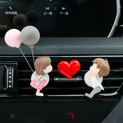 Pendant Cartoon Cute Aromatherapy Lasting | Car Perfume Aromatherapy - kiss-tuyere-love-balloon-lovers-large-heart
