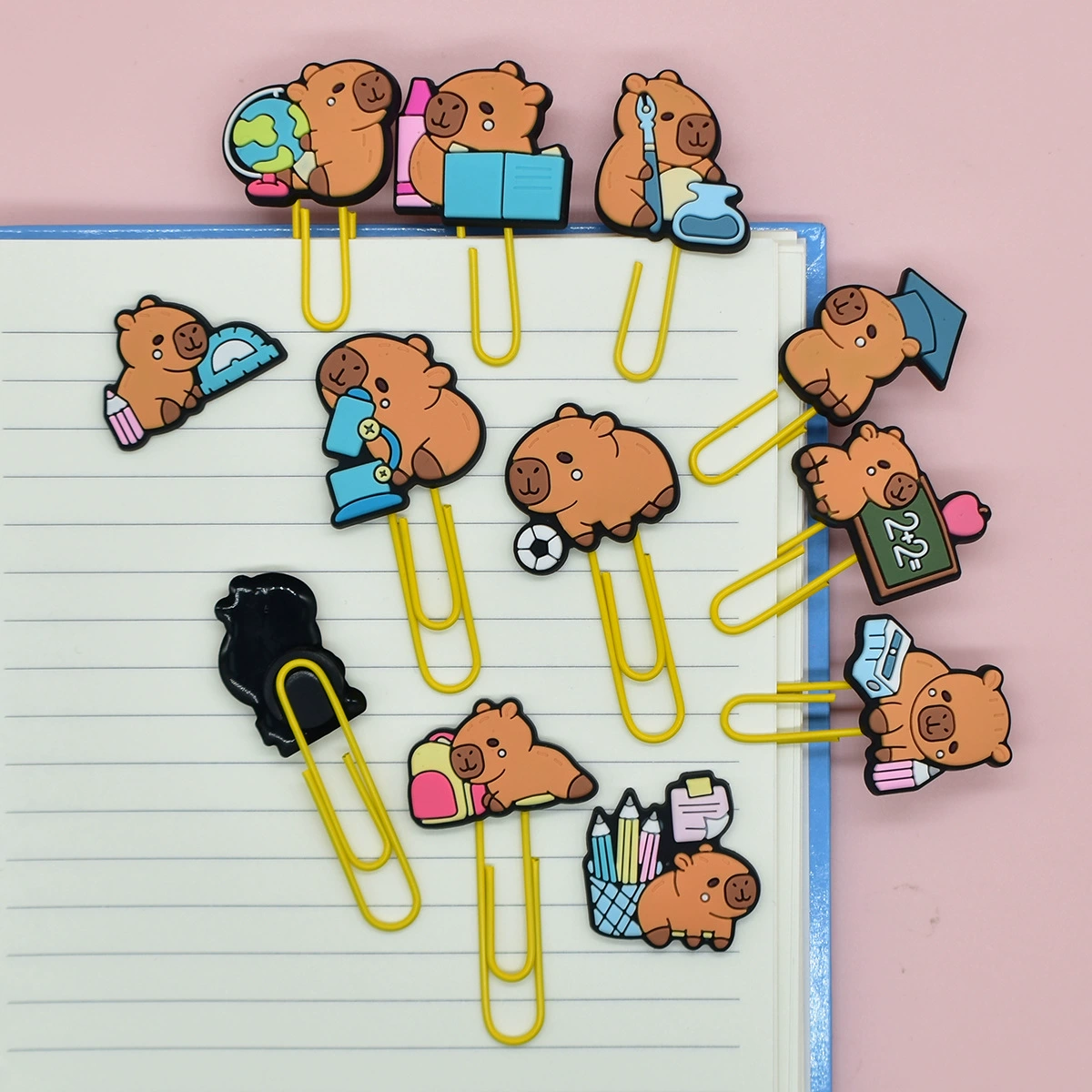 Kapi Bara Katong ПВХ декоративный вращение канцелярские товары скрепка милая закладка diy творческая скрепка