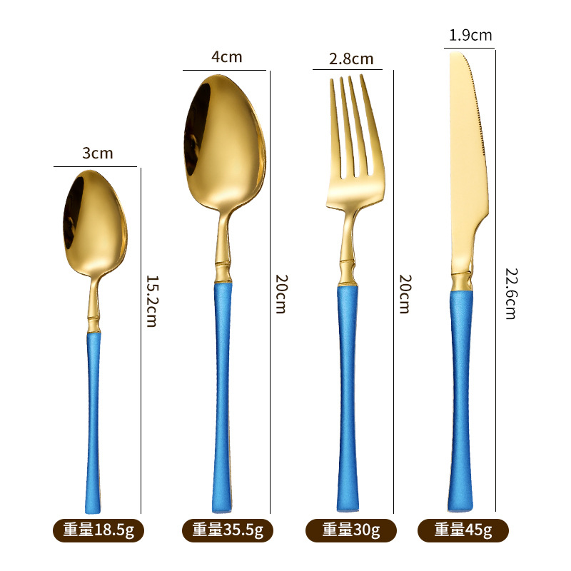 Blue Gold-Juego de 4 piezas