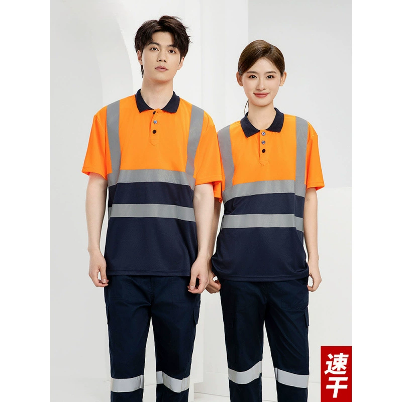 Пользовательские летние быстрые сухие футболки с короткими рукавами корпоративная светоотражающие полоски одежды Color Color рекламная рубашка POLO завод