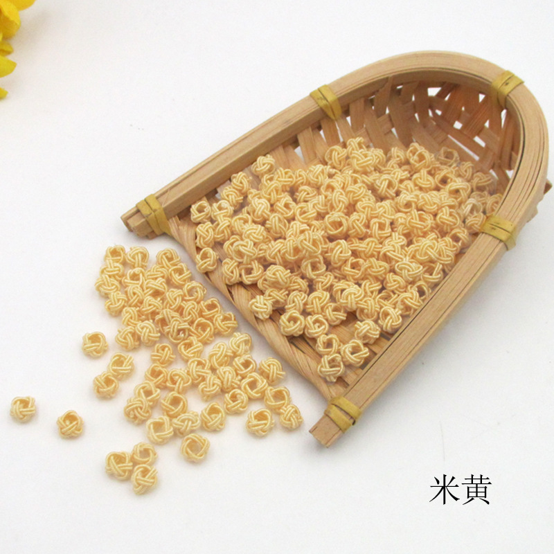 绕线扣米黄正色
