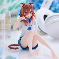 五等分の花嫁のフィギュアルームウェア中野二乃三玖フィギュア美少女デスクトップ置物モデル