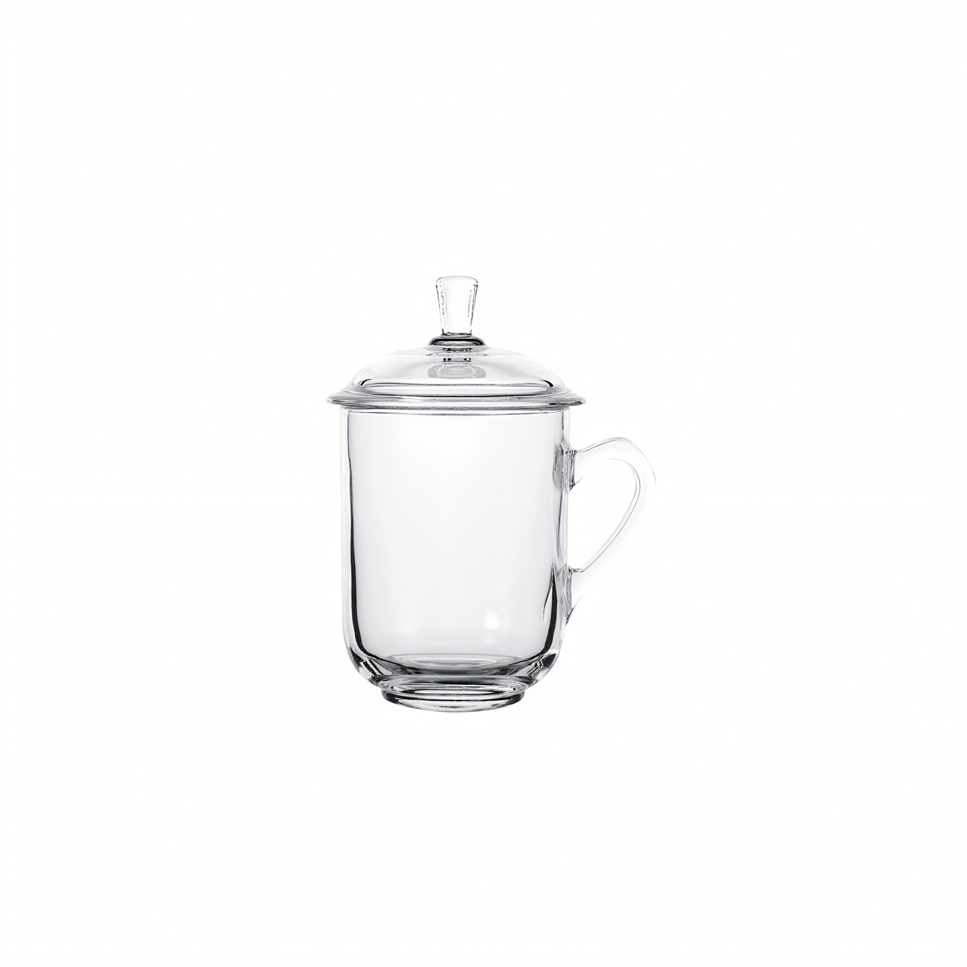 Taza de té de vidrio grueso al por mayor con taza de té cubierta con mango de taza de té de oficina doméstica con taza de agua para beber taza de té
