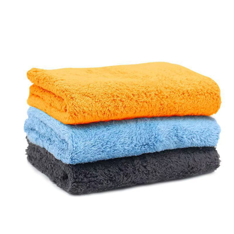 Toallas gruesas de lana de coral color suave absorción de agua toallas gruesas no fáciles de caer toallas de lavado de automóviles toallas al por mayor