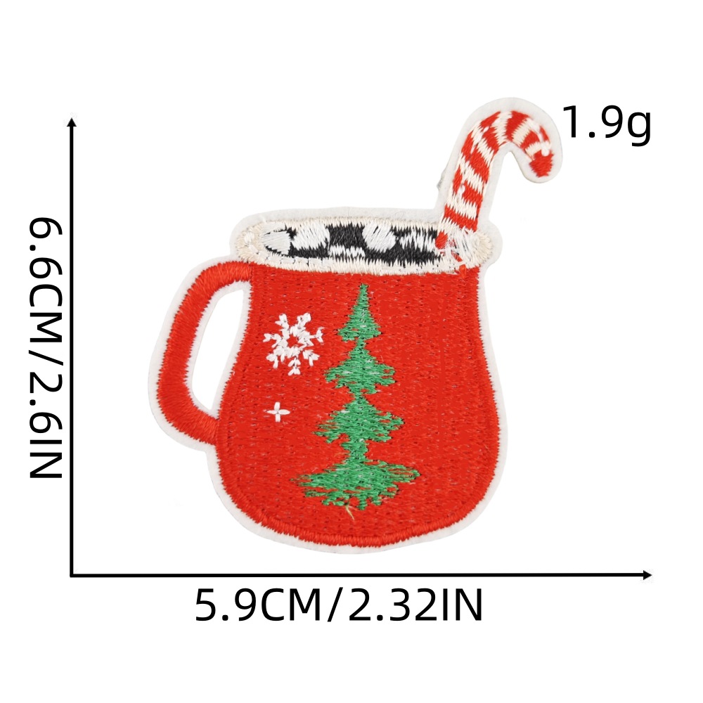 3g Weight Clothing Sticker Patches Classification 1 Piece, 1 Set Quantity Nonwoven, Polyester Material Christmas Festival Letter, Snowman, Snowflake Pattern Cute Style 1 Piece 1 Set Cute Letter Chrismas Snowman Snowflake Nonwoven Polyester Clothing Sticker Patches 6