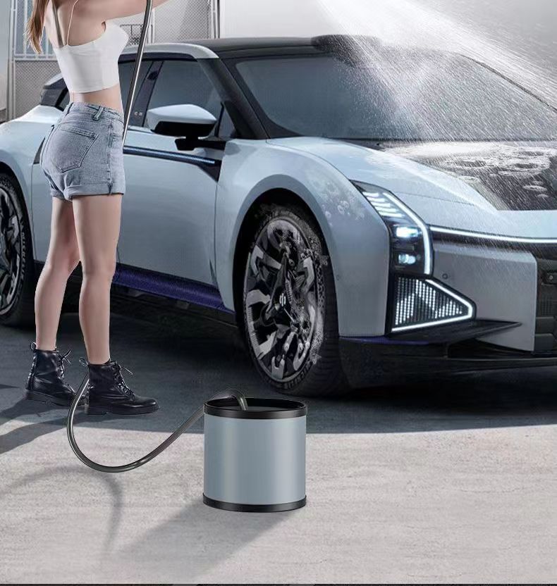 New cross-border household high-pressure car washer lithium battery car washer water gun portable lithium battery wireless high-pressure car washer