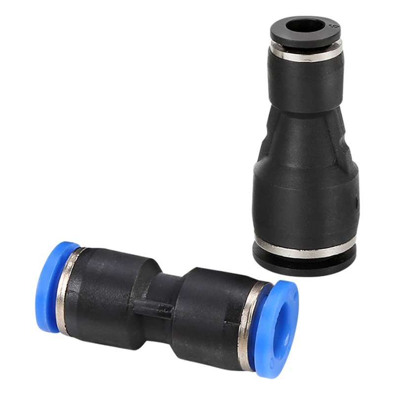 Пневматический соединитель, прямой быстроразъемный соединитель для воздушной трубы, пластиковый двусторонний стыковочный соединитель PU-6/8/10/12/14/16