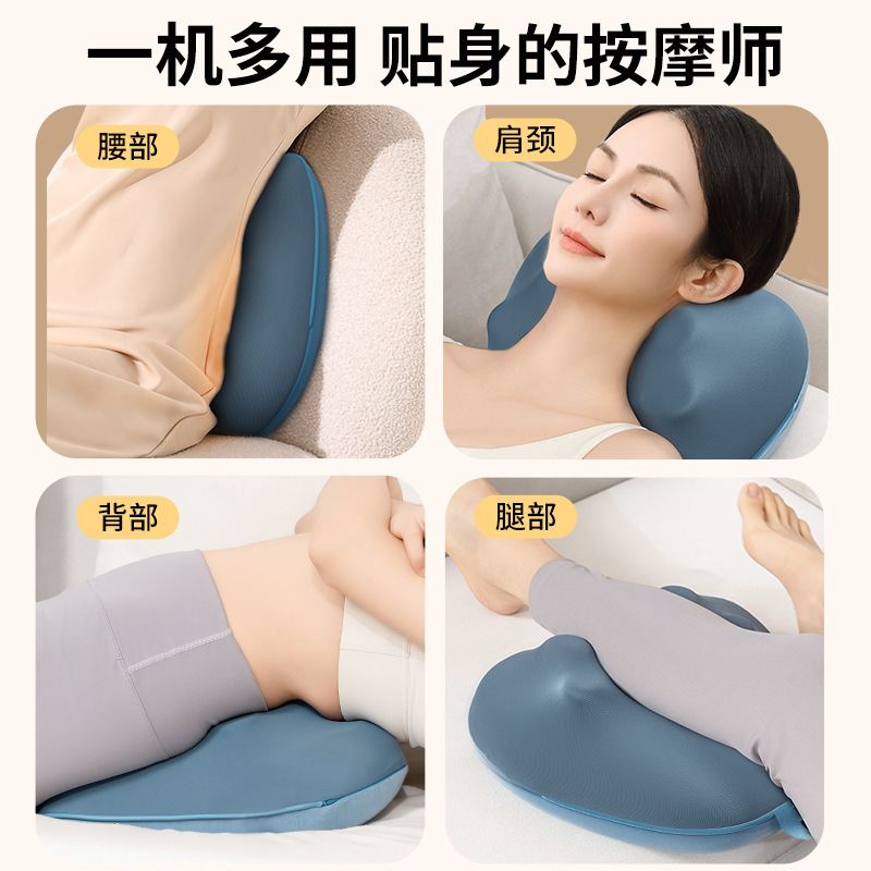 国境を越えた首と腰のマッサージ枕、温湿布、オフィスワークステーションの壁マッサージ枕、腰、背中、頸椎全自動マッサージャー|undefined