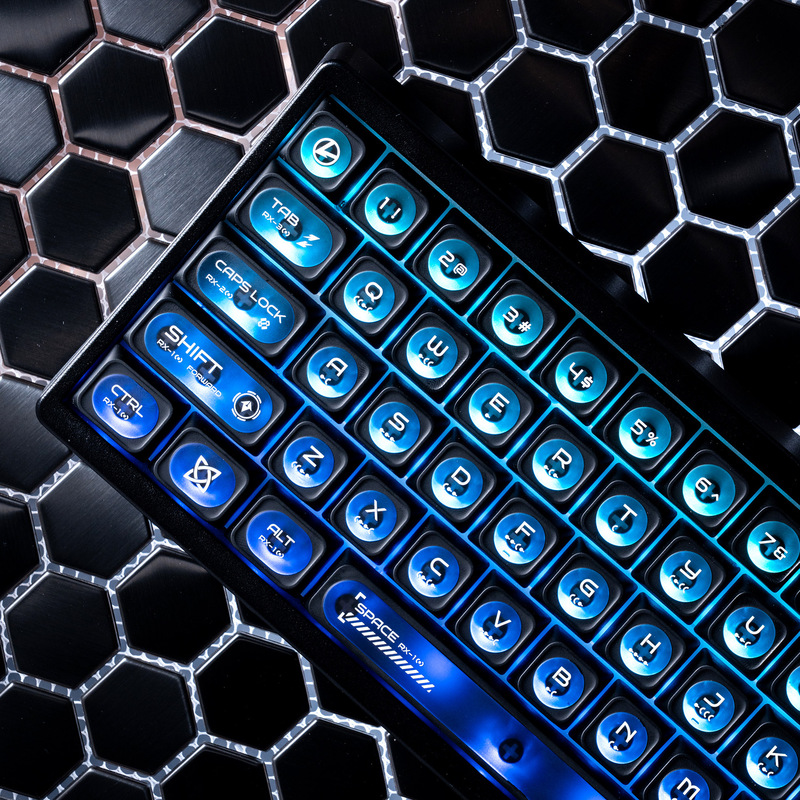 Xvx Black Cat's Eye Customized Translucent Mechanical Keyboard Cap Original Height Max Crescent Moon Fog Magnetic Axis Cross-Border Xvx Black Cat's Eye Customized Translucent Mechanical Keyboard Cap Original Height Max Crescent Moon Fog Magnetic Axis Cross-Border