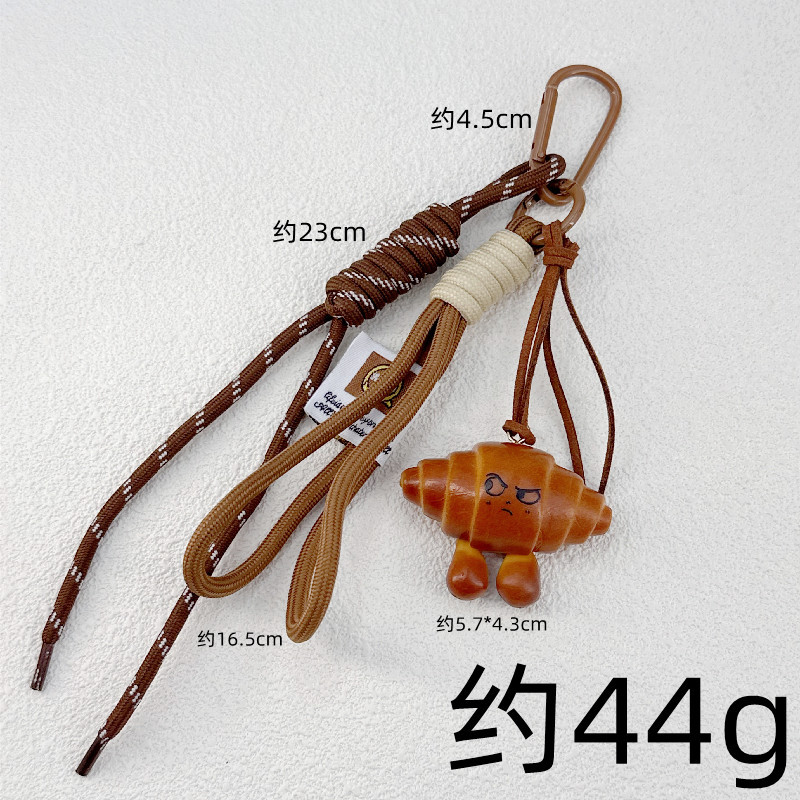 Comida de simulación de viento ins, bolsa de superficie de agua alcalina transfronteriza miu, colgante de chocolate, joyería, llavero de personalidad linda