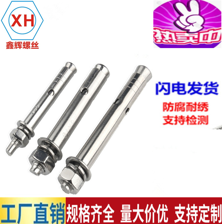 304不锈钢膨胀螺丝 膨胀管螺栓  拉爆螺丝 吊顶爆炸螺栓     M10