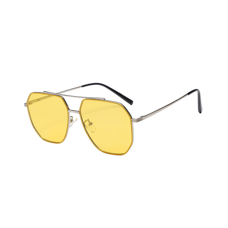 Silver frame [yellow to tea]