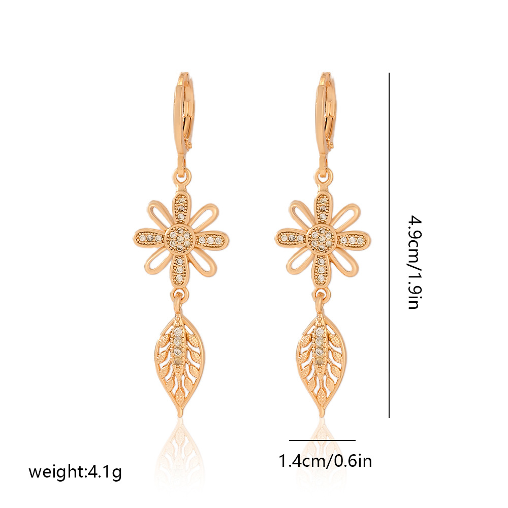 7g Weight Copper Ear Needle Material Zircon Inlay Material Drop Earrings Classification 1 Pair Quantity Date, Tea Party Occasion Copper Material Leaves, Heart Shape, Butterfly Pattern Women's Gender Plating, Inlay Design Modern Style, Classic Style Style 1 Pair Modern Style Classic Style Leaves Heart Shape Butterfly Plating Inlay Copper Zircon Drop Earrings 11