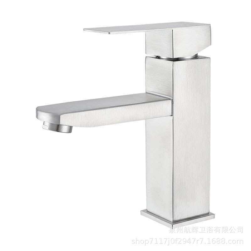 304 grifo de acero inoxidable caliente y frío doble uso lavabo grifo de agua grifo de baño