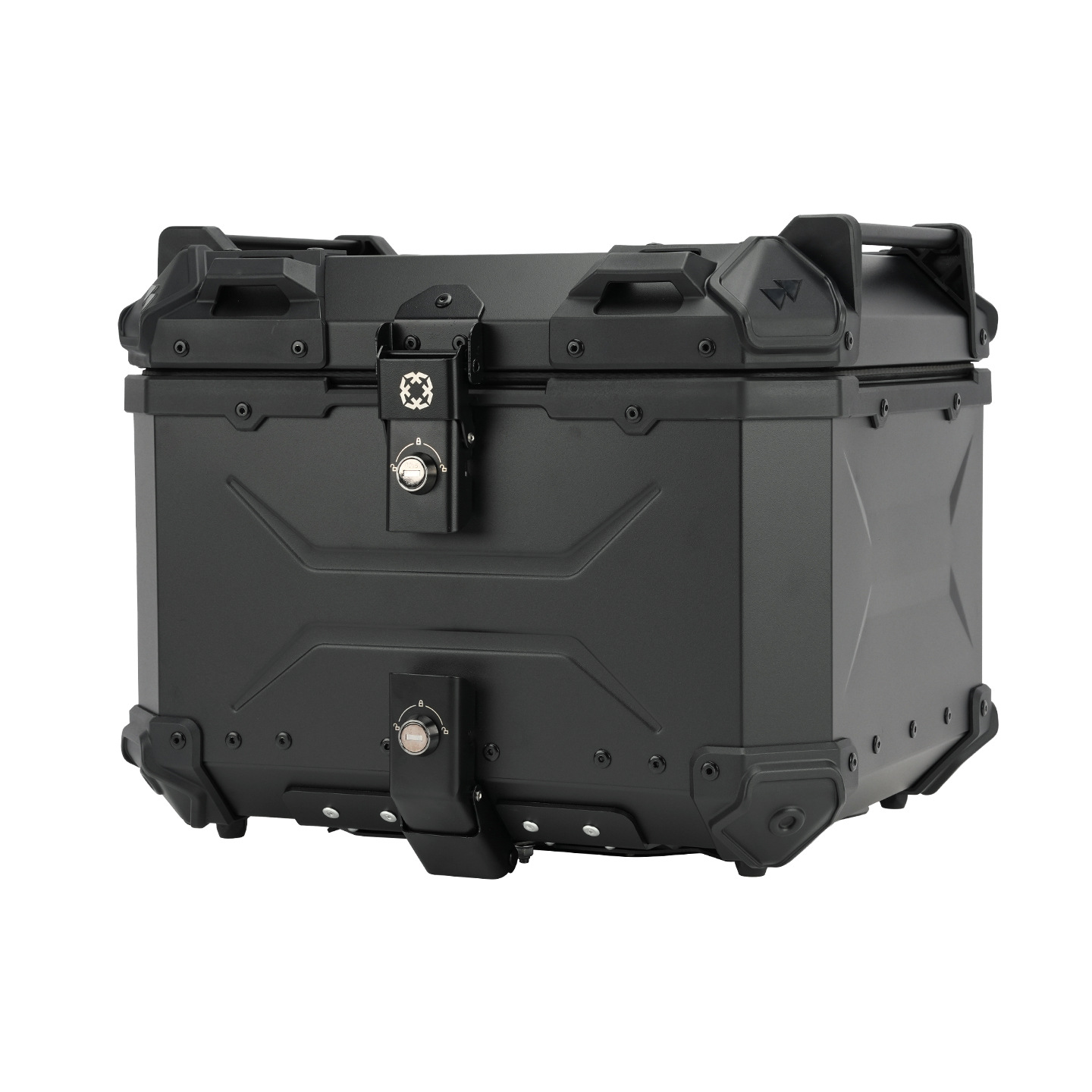 Motorcycle 45L Aluminum Alloy Tail Box Rear Luggage Box Electric Vehicle Scooter Universal Storage Box Large Capacity Wholesale
