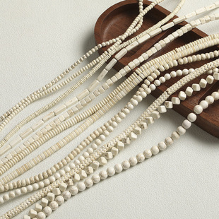 White turquoise square beads round beads spacer rectangular beads diy material accessories bag bracelet necklace mobile phone chain beads