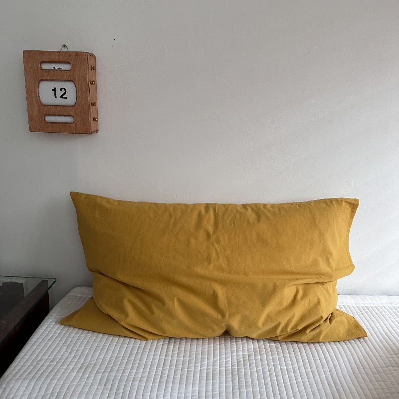 Ins風単品純綿枕カバー格子純色と封筒式枕カバー48*74単品枕芯内胆カバー