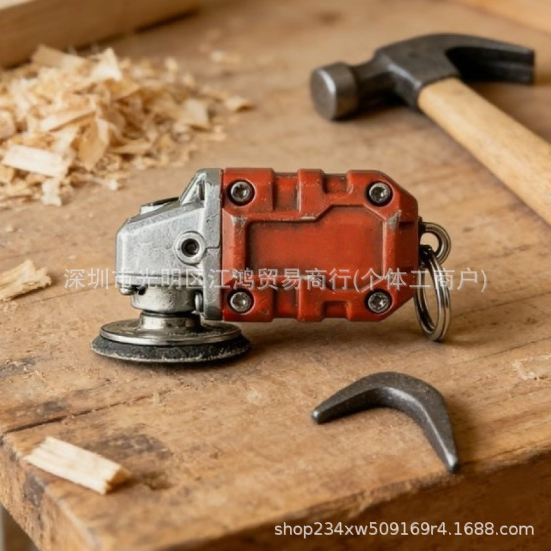 Cross-Border New Product Mini Grinder Keychain 2-in-1 Makita-Style Mini Grinder Keychain Cross-Border New Product Mini Grinder Keychain 2-in-1 Makita-Style Mini Grinder Keychain