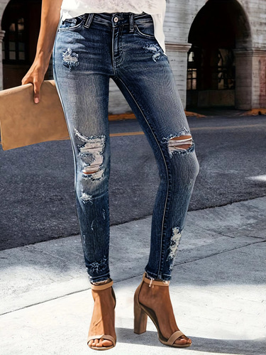 New Women's Fashion Hot Jeans for Women, High Elasticity, Slimming, Comfortable and Versatile Leisure